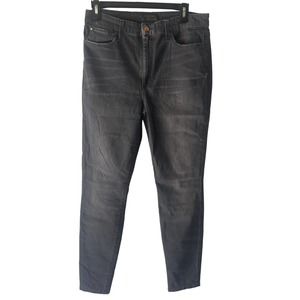 Joes Jeans Size 31 The Charlie High Rise Skinny Ankle Black Denim Jeans